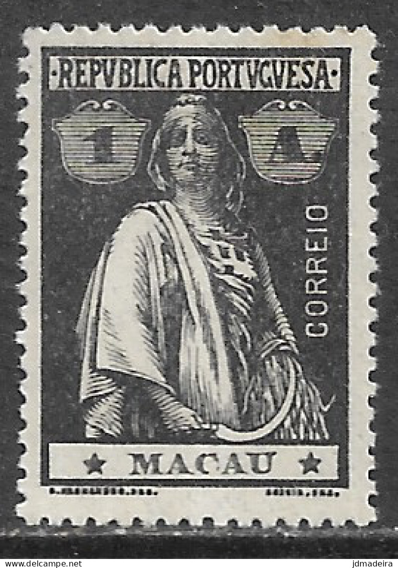 Macao Macau – 1913 Ceres Type 1 Avo Mint Stamp - Nuovi