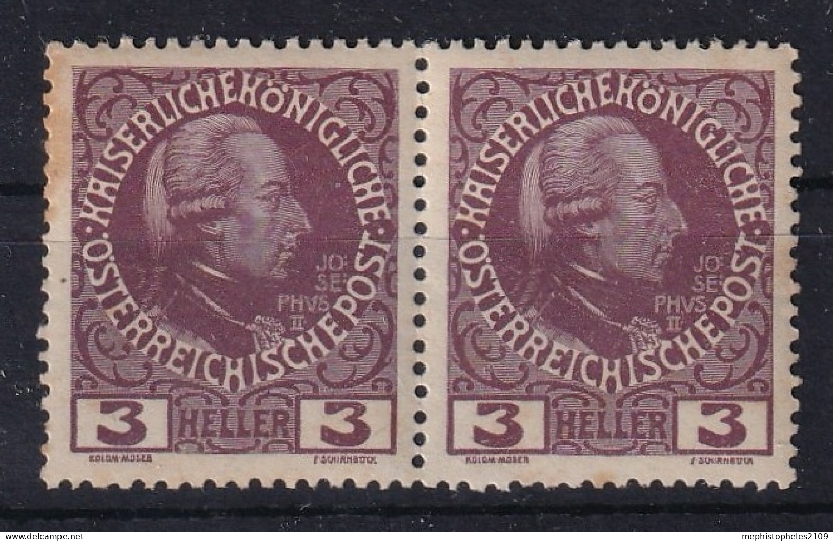 AUSTRIA 1904 - MNH - ANK 141 - Pair! - Unused Stamps