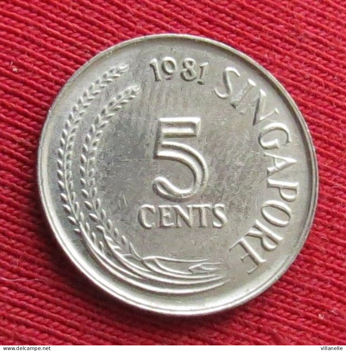 Singapore 5 Cents 1981 KM# 2a Magnetic Lt 1543 *VT Singapura Singapur Singapour - Singapore