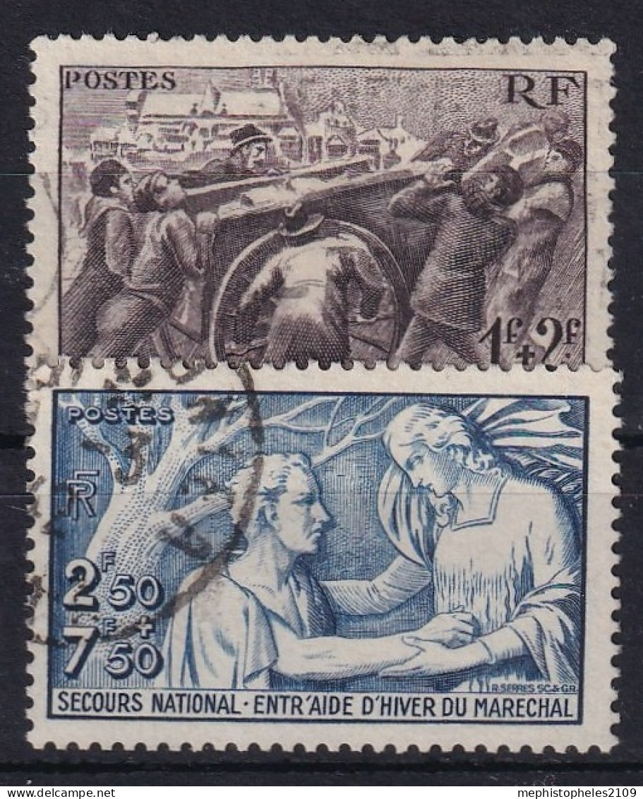 FRANCE 1941 - Canceled - YT 497, 498 - Oblitérés