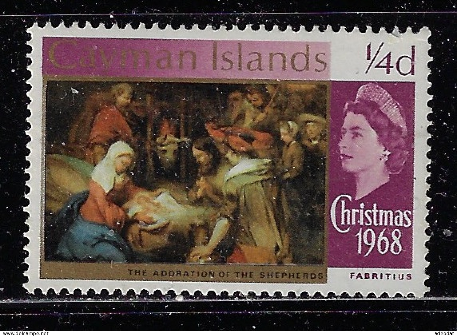 CAYMAN ISLANDS 1968 CHRISTMAS  SCOTT #203 MNH - Cayman Islands