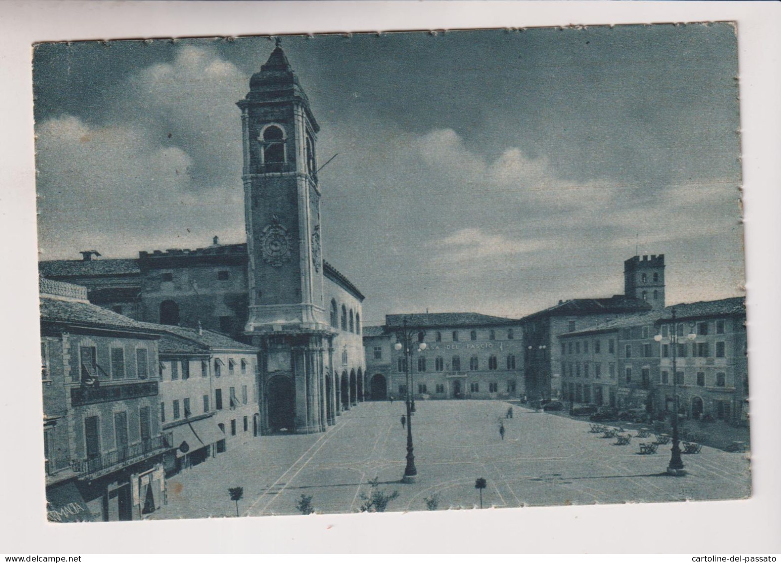 FANO  PIAZZA XX SETTEMBRE  CASA DEL FASCIO  VG  1946 - Fano