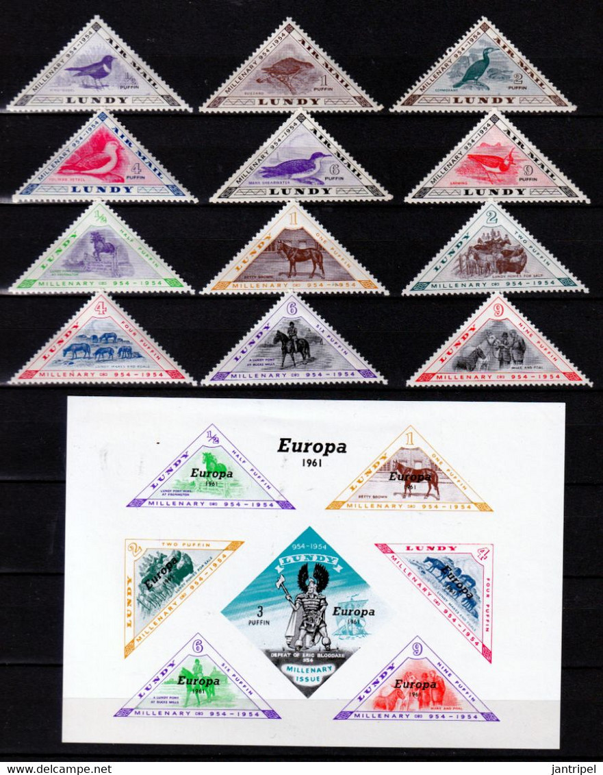 LUNDI  EUROPA SHEET + 2  SETS   MNH/ MH   ANIMALS - Zonder Classificatie