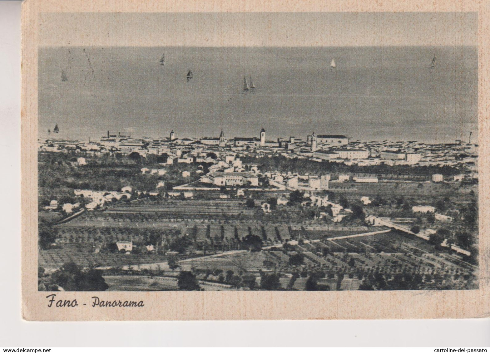 FANO  PANORAMA  VG  1937 - Fano