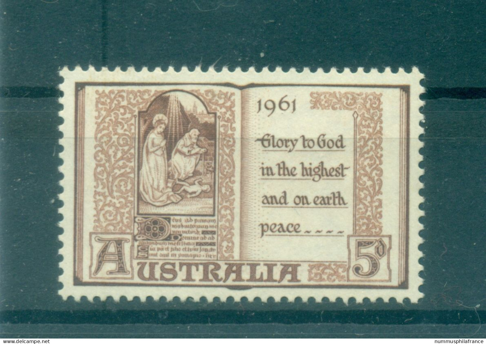 Australie 1961 - Y & T N. 276 - Noël (Michel N. 315) - Neufs