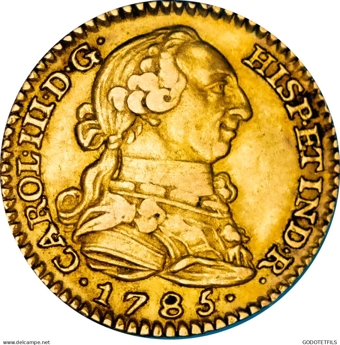 Espagne - 1 Escudo Charles III 1785 Madrid - Provincial Currencies