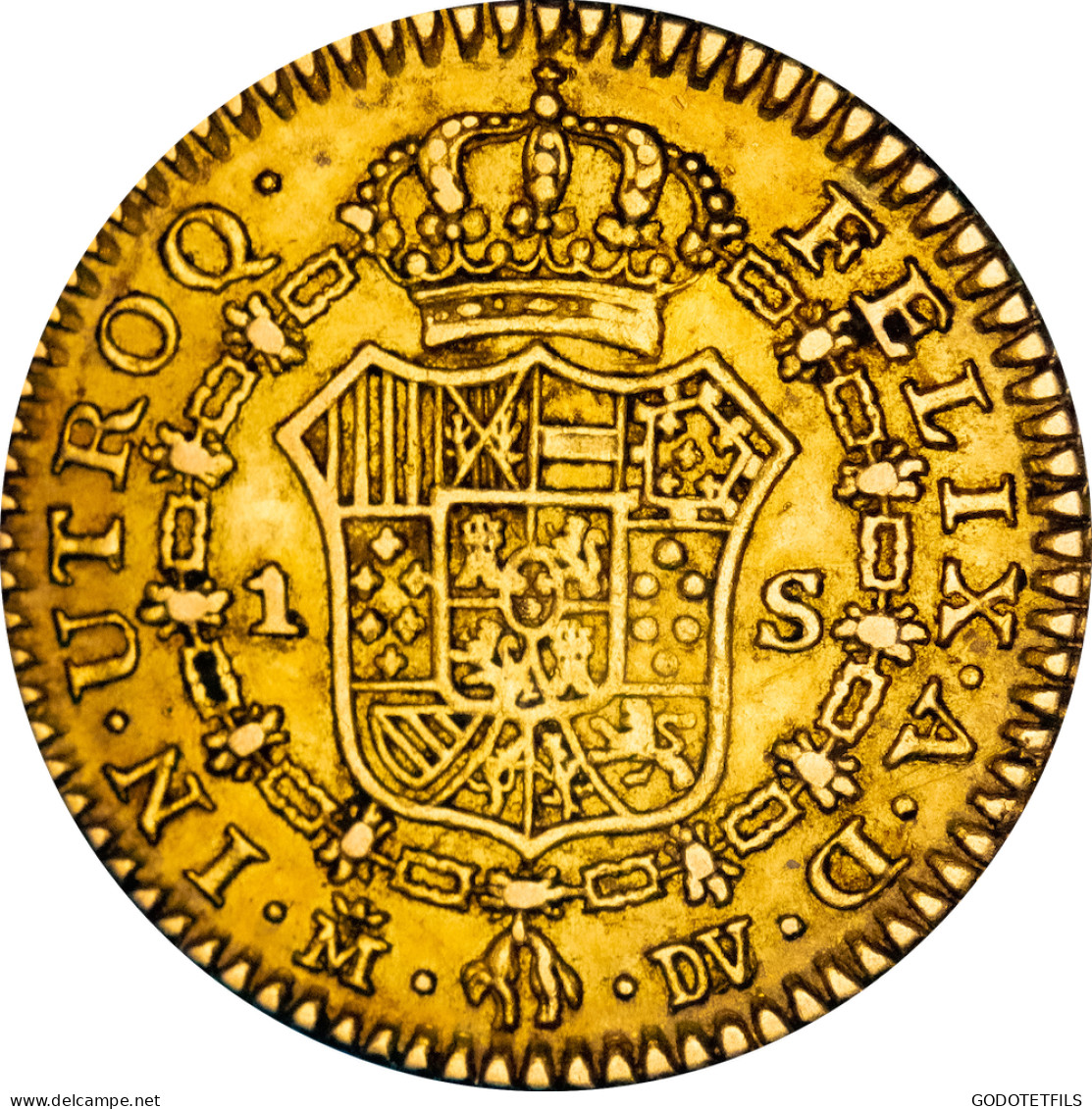 Espagne - 1 Escudo Charles III 1785 Madrid - Münzen Der Provinzen