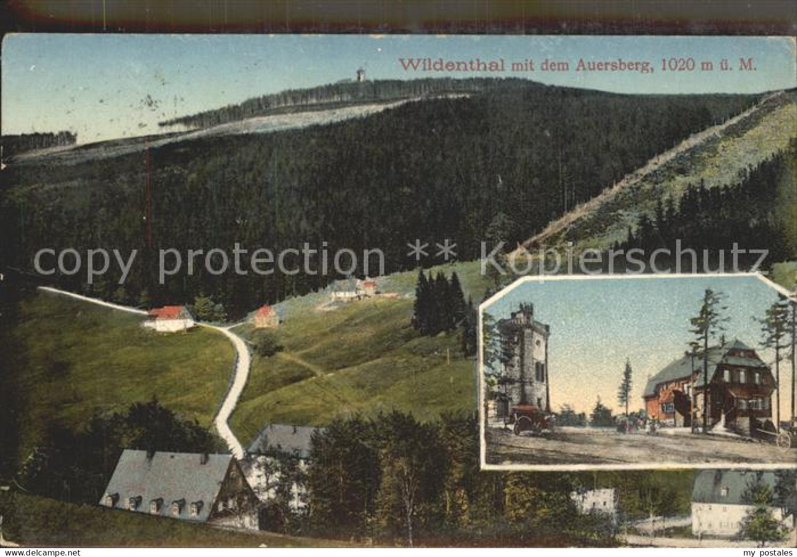 42259889 Wildenthal Eibenstock Mit Aussichtsturm Und Unterkunftshaus Auf Dem Aue - Eibenstock