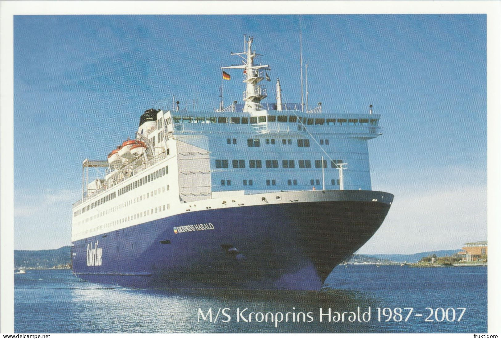 Norway Postal Stationery 2007 Ship M/S Crown Prince Haral 1987-2007 - Special Cancellation Onboard - Postal Stationery