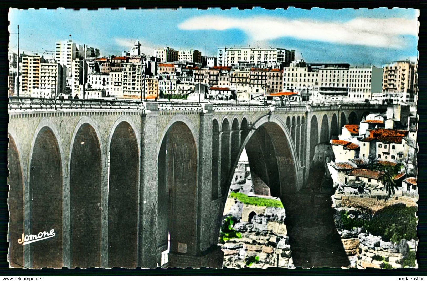 A65  ALGERIE CPA  CONSTANTINE - LA VILLE ET LE PONT SIDI RACHED - Collections & Lots