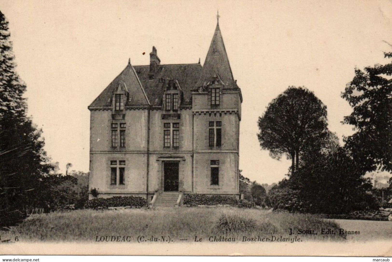 CPA 22 Côtes D'Armor - LOUDEAC - Le Château Boscher Delangle - Loudéac