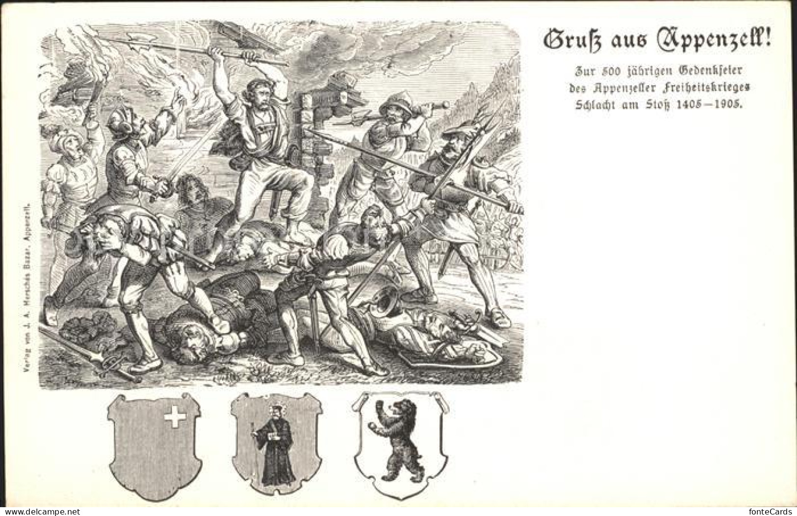 12326333 Appenzell IR 500jaehrige Gedenkfeier Des Freiheitskrieges Schlacht Am S - Altri & Non Classificati