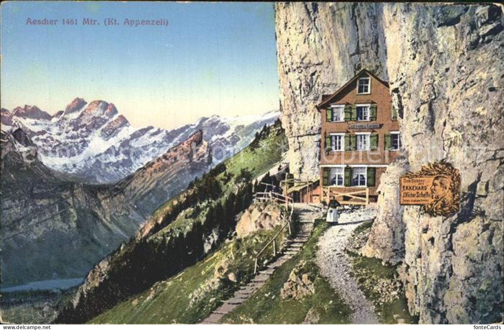 12317933 Aescher-Wildkirchli Berggasthaus Alpenpanorama Weissbad - Altri & Non Classificati