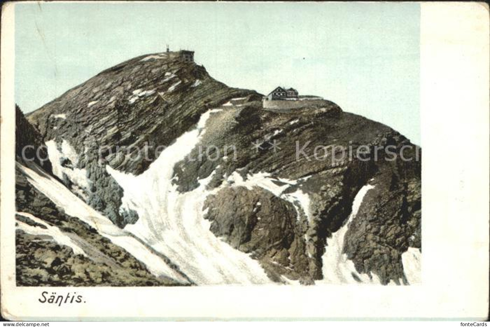 12317193 Saentis AR Gipfel Observatorium Berghaus Appenzeller Alpen Saentis AR - Sonstige & Ohne Zuordnung