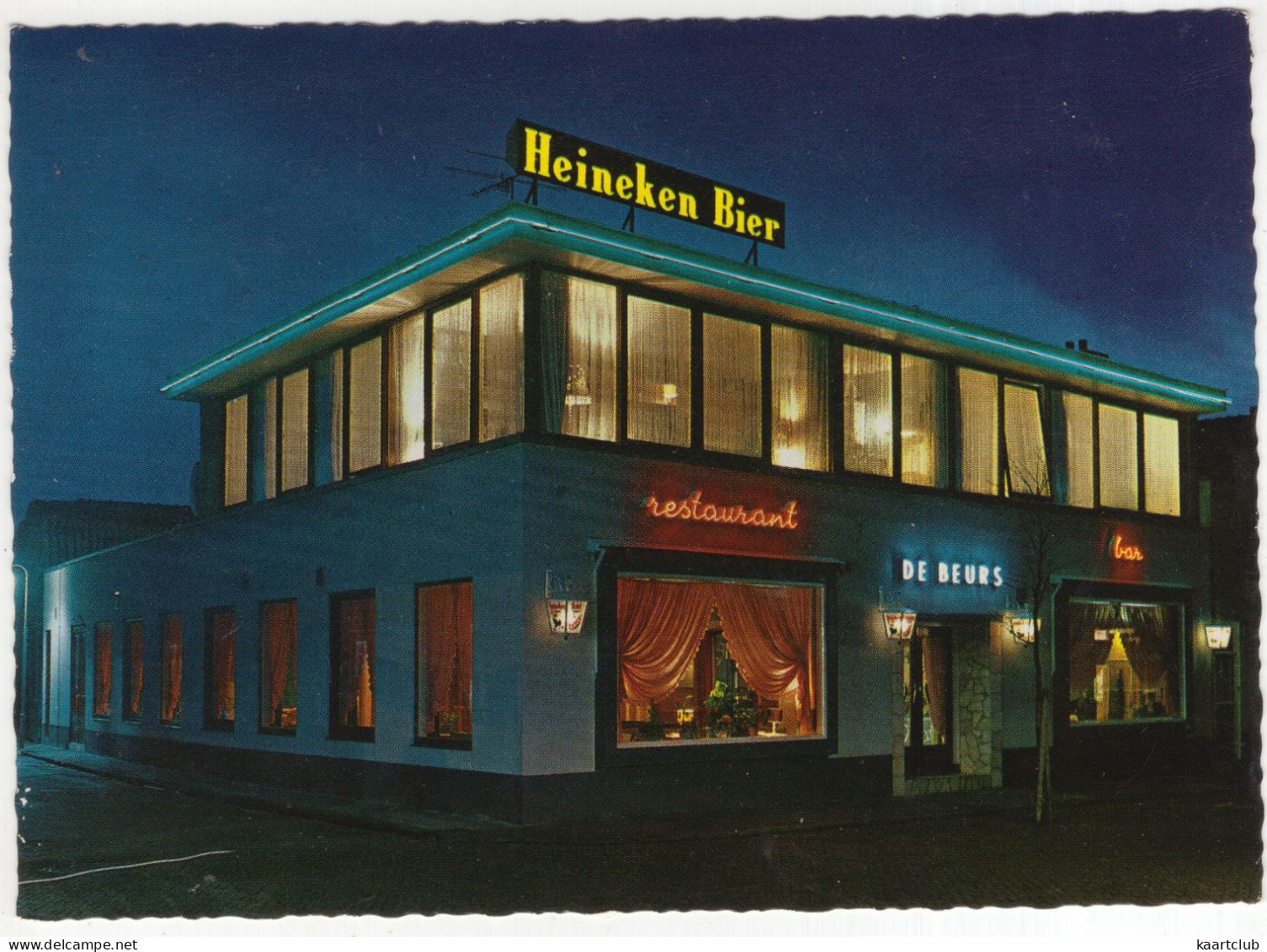 Noordwijk - Hotel Restaurant 'De Beurs' & Bar 'Sand Souci', Voorstraat 23 - (Nederland/Zuid-Holland) 'Heineken Bier' - Noordwijk (aan Zee)