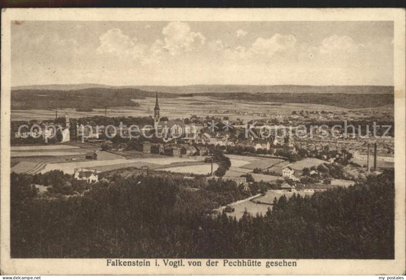 42246675 Falkenstein Vogtland Blick Von Der Pechhuette Falkenstein Vogtland - Falkenstein (Vogtland)