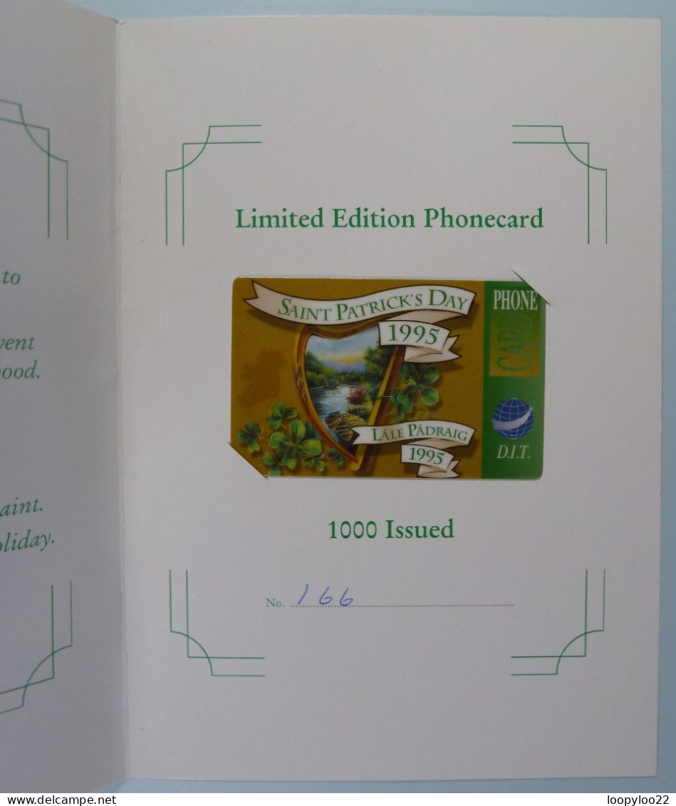 IRELAND - International Phonecard - DIT - Saint Patrick's Day 1995 - 1000ex - Mint In Folder - R - Irland