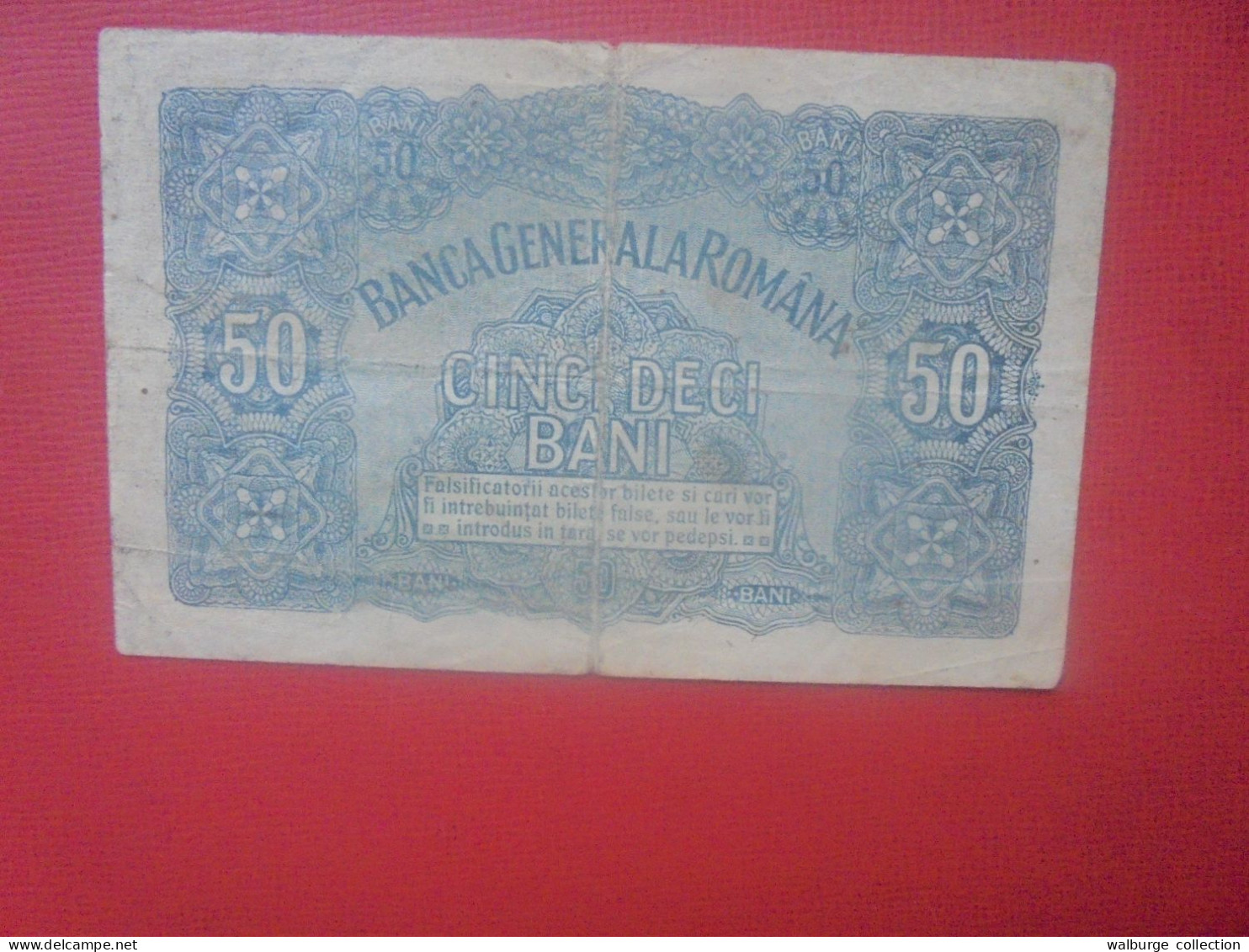 OCCUPATION ALLEMANDE (ROUMANIE) 50 BANI 1917 Circuler (ALL.1) - Primera Guerra Mundial