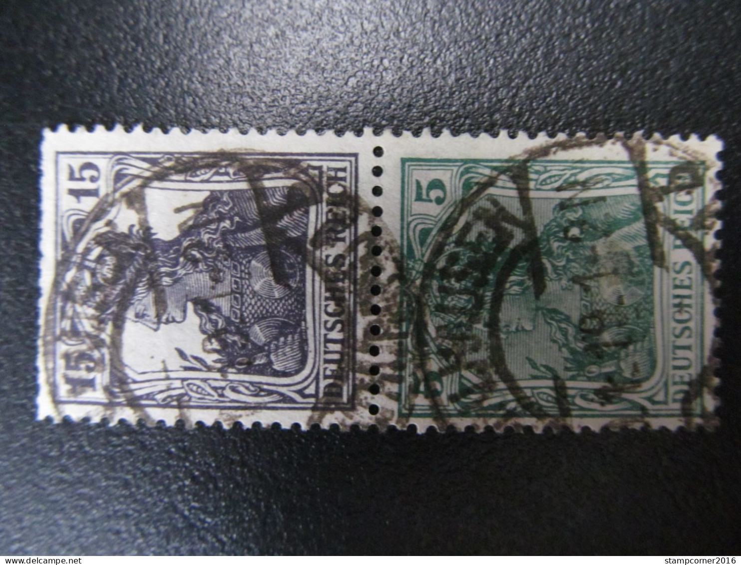 DR-ZD Nr. S6, 1917, Germania, Gestempelt, Mi 220€ *DEL279* - Carnets & Se-tenant