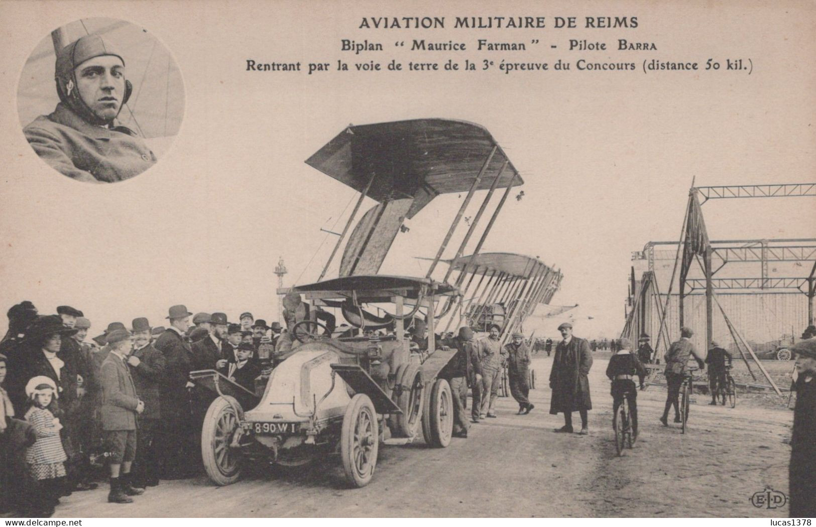 AVIATION MILITAIRE DE REIMS / BIPLAN MAURICE FARMAN - Meetings