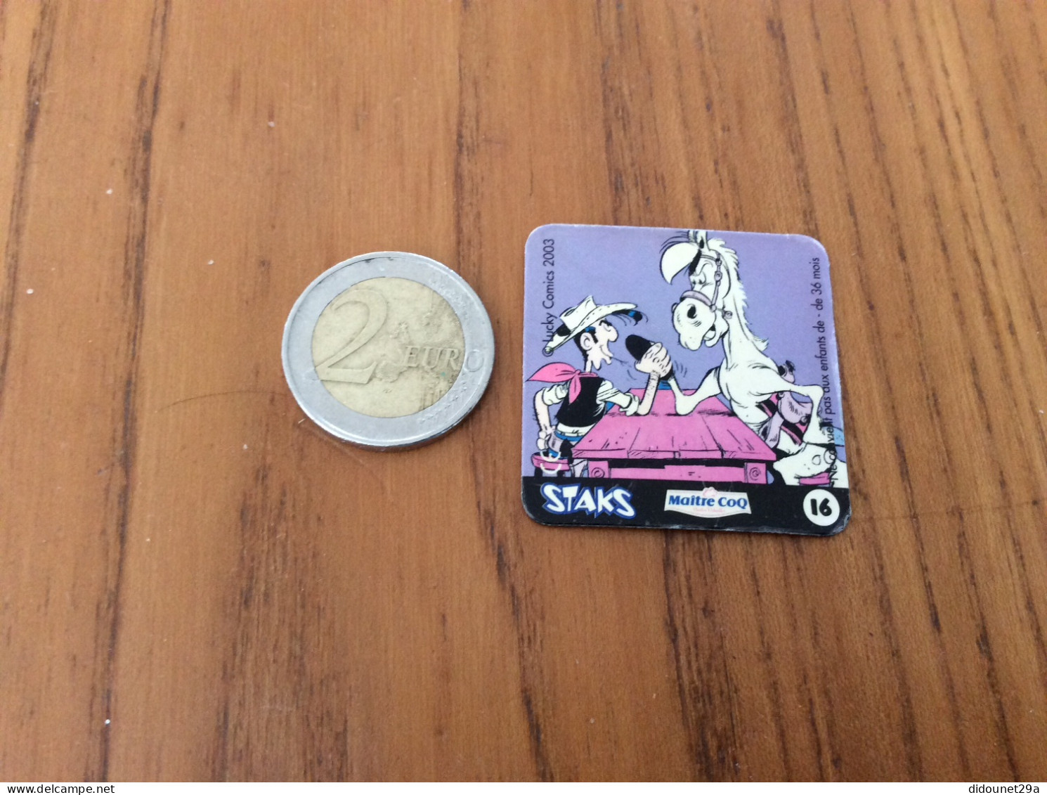 Magnet MAÎTRE COQ - STAKS / Lucky Luke 2003 "Jolly Jumper, Lucky Luke" N°16 - Magnets