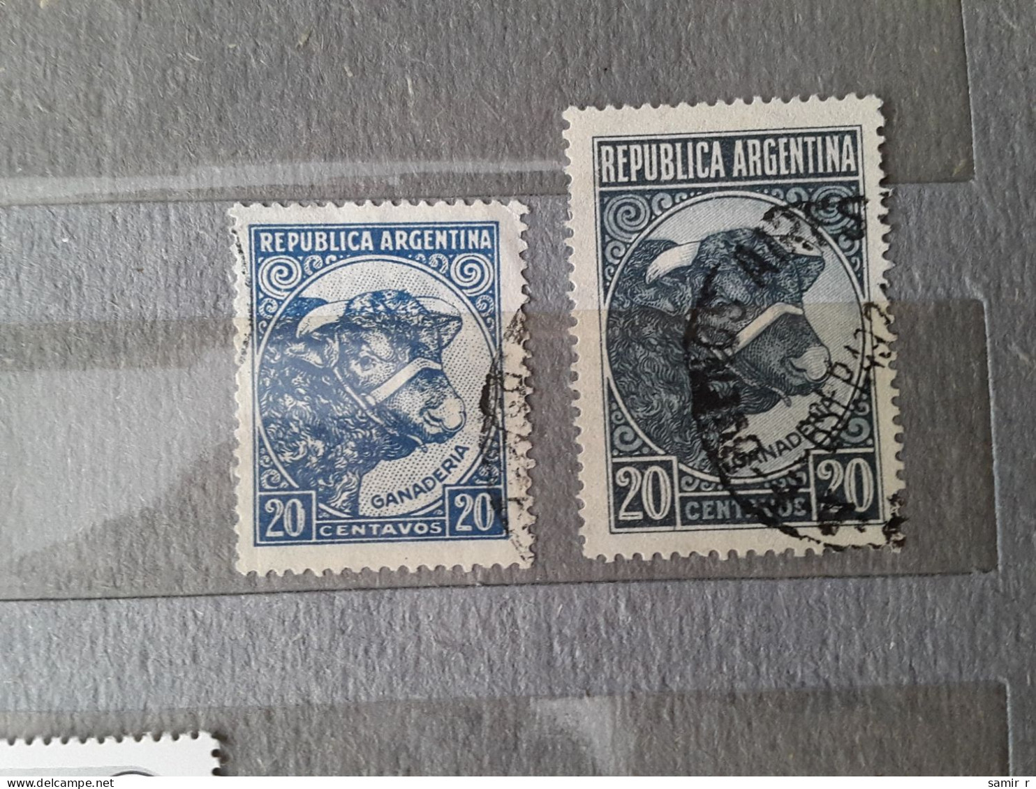 Argentina	Bull (F76) - Used Stamps