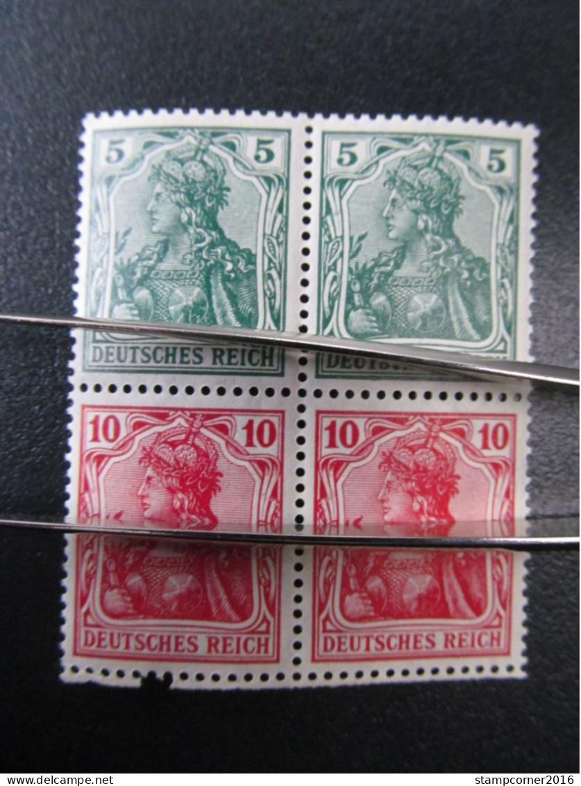 DR-ZD Nr. S4IIaa, 1916, Germania, Block, Postfrisch, Mi 140€ *DEL1009* - Libretti & Se-tenant