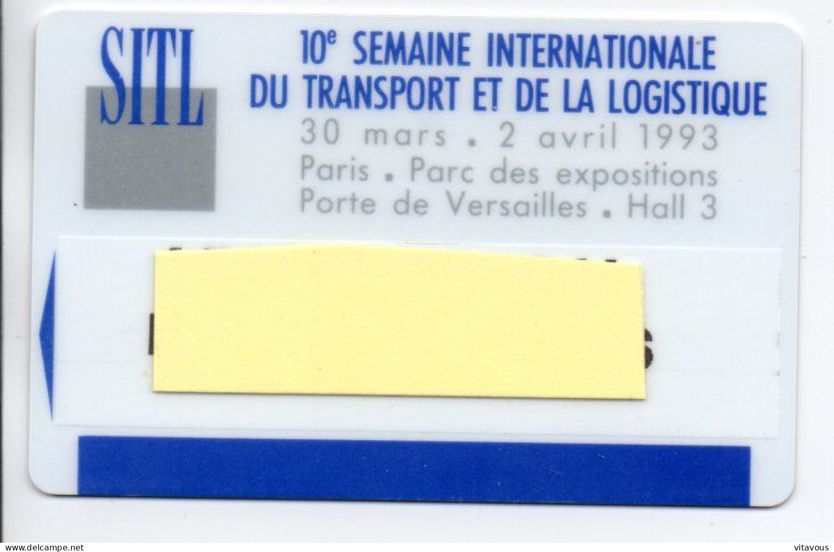 Carte Salon Badge  TRANSPORT ET LOGISTIQUE   Card FRANCE Karte (F 649) - Cartes De Salon Et Démonstration
