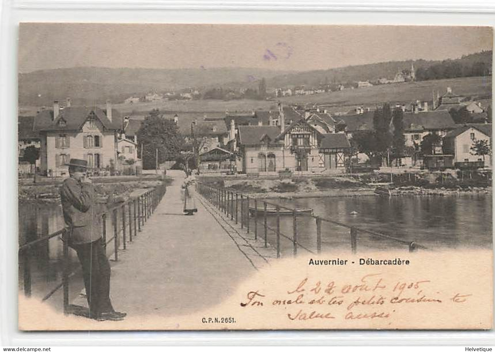 Auvernier Débarcadère 1905 - La Chaux-de-Fonds