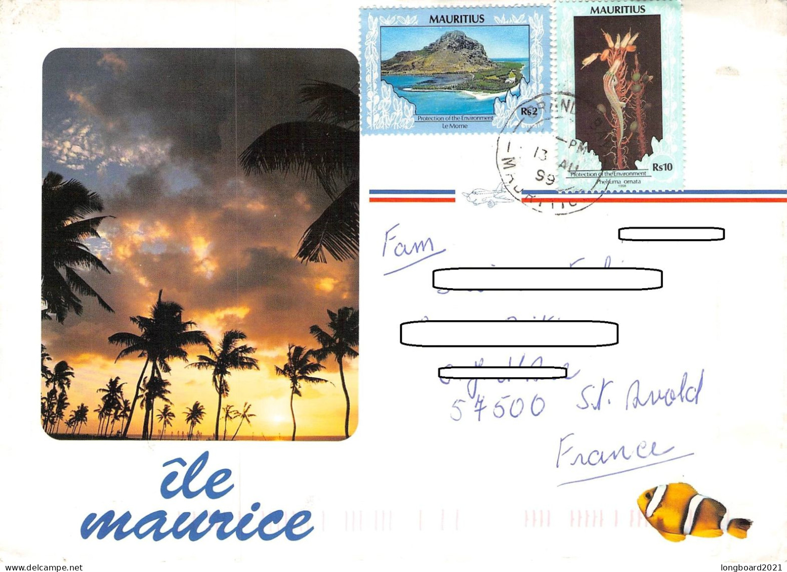 MAURITIUS - MAIL 1999 - St. ARNOLD/FR / 1507 - Mauricio (1968-...)