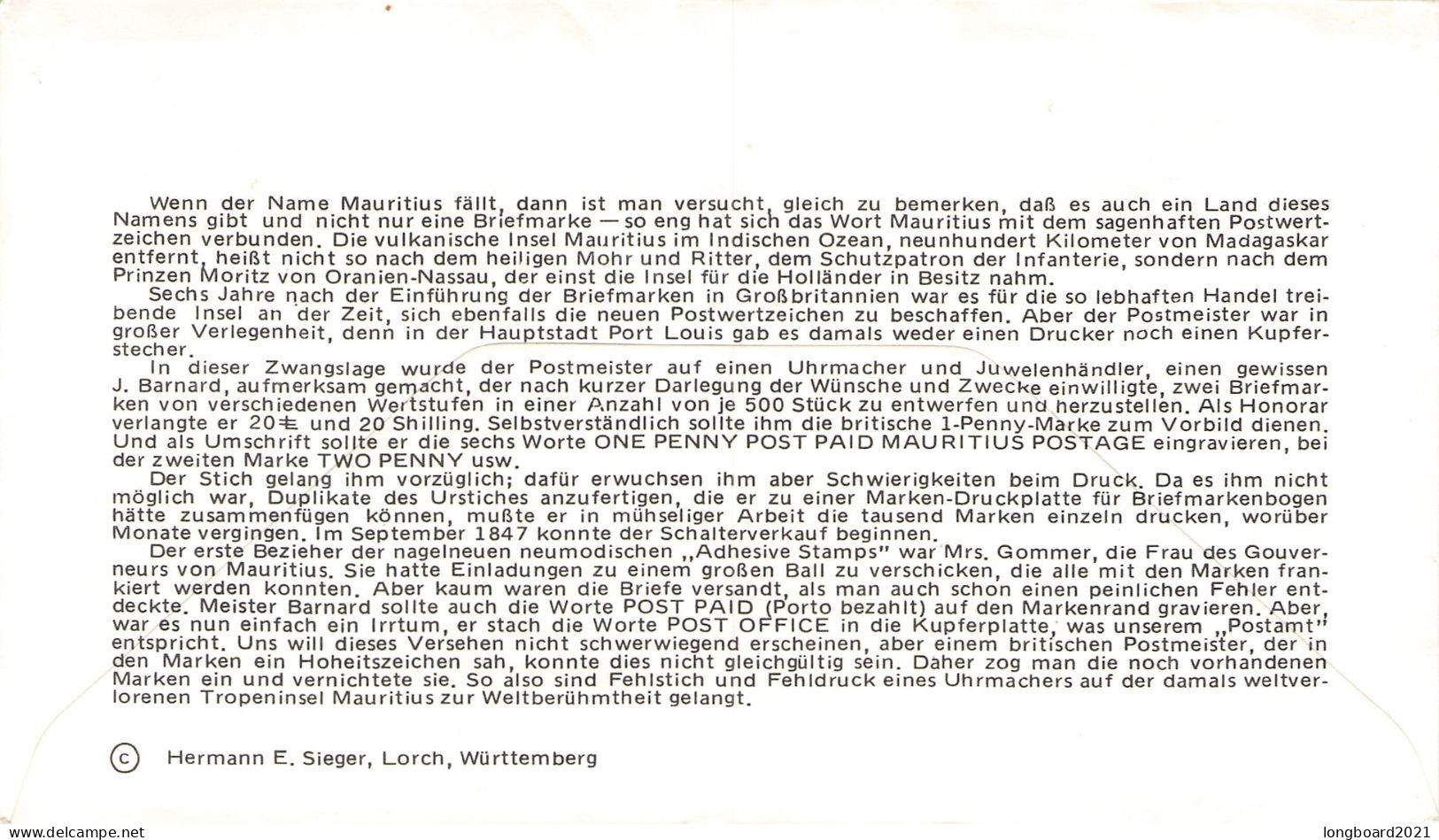 MAURITIUS - MAIL 1981 PORT LOUIS - AUE/GDR /1512 - Maurice (1968-...)