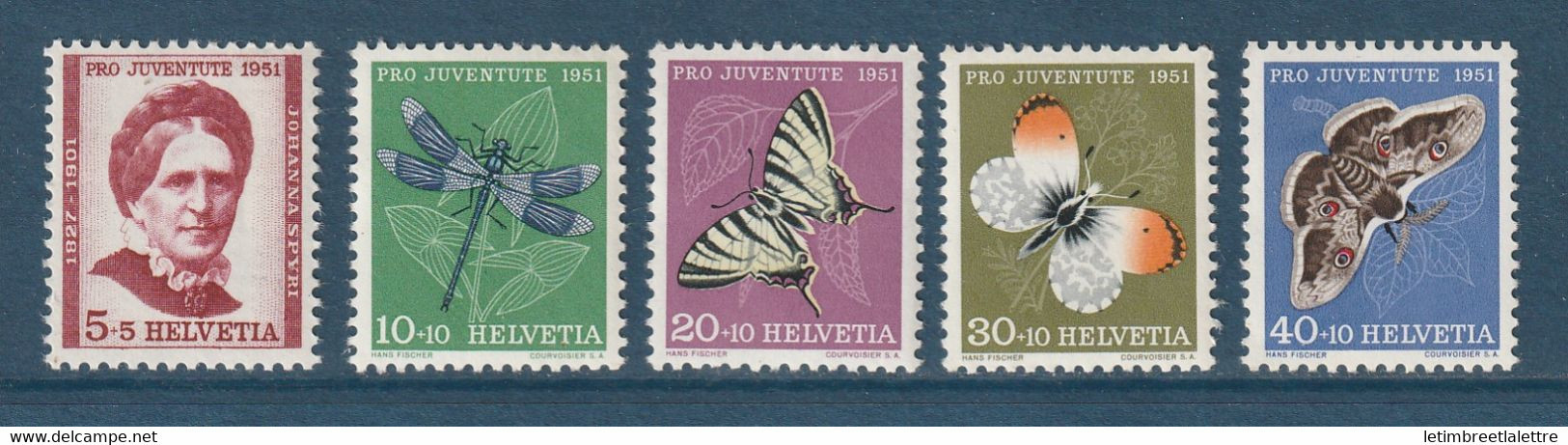 Suisse - YT N° 512 à 516 ** Manque 514 - Neuf Sans Charnière - 1951 - Nuevos