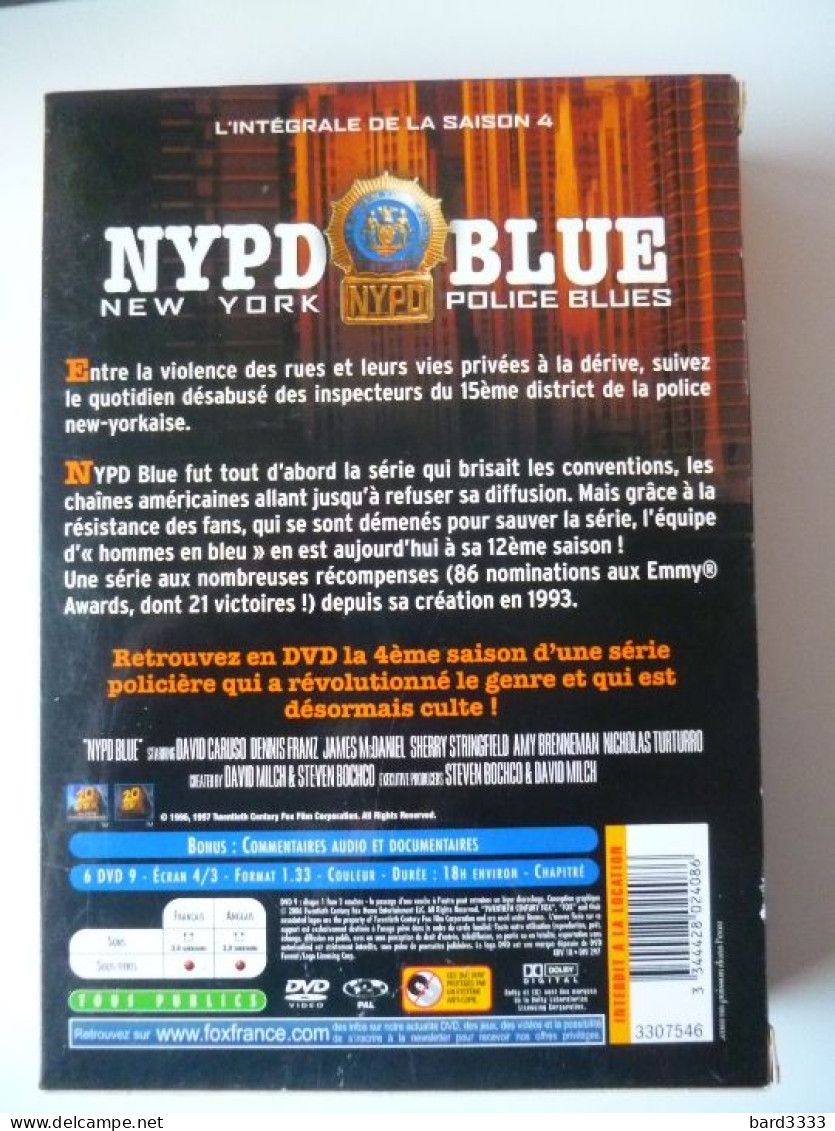 DVD Coffret NYPD BLUE Saison Quatre Integrale - Séries Et Programmes TV