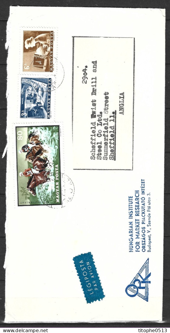 HONGRIE. N°2194 De 1971 Sur Enveloppe Ayant Circulé. Concours Complet D'équitation. - Jumping