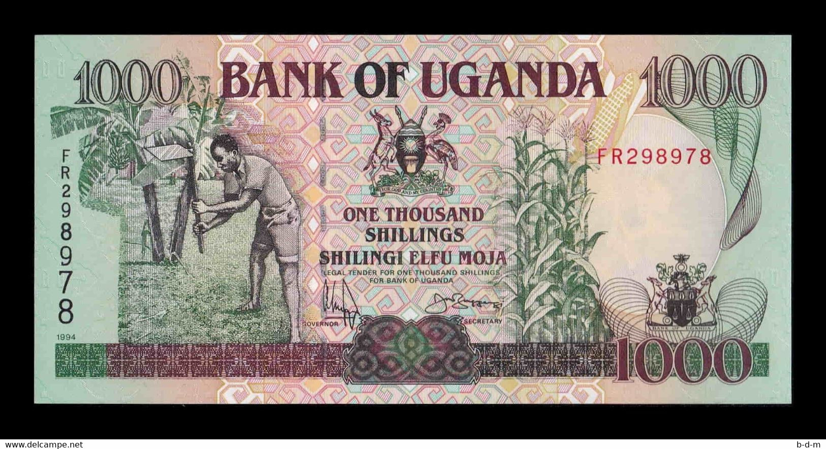 Uganda 1000 Shillings 1996 Pick 36b Sc Unc - Ouganda