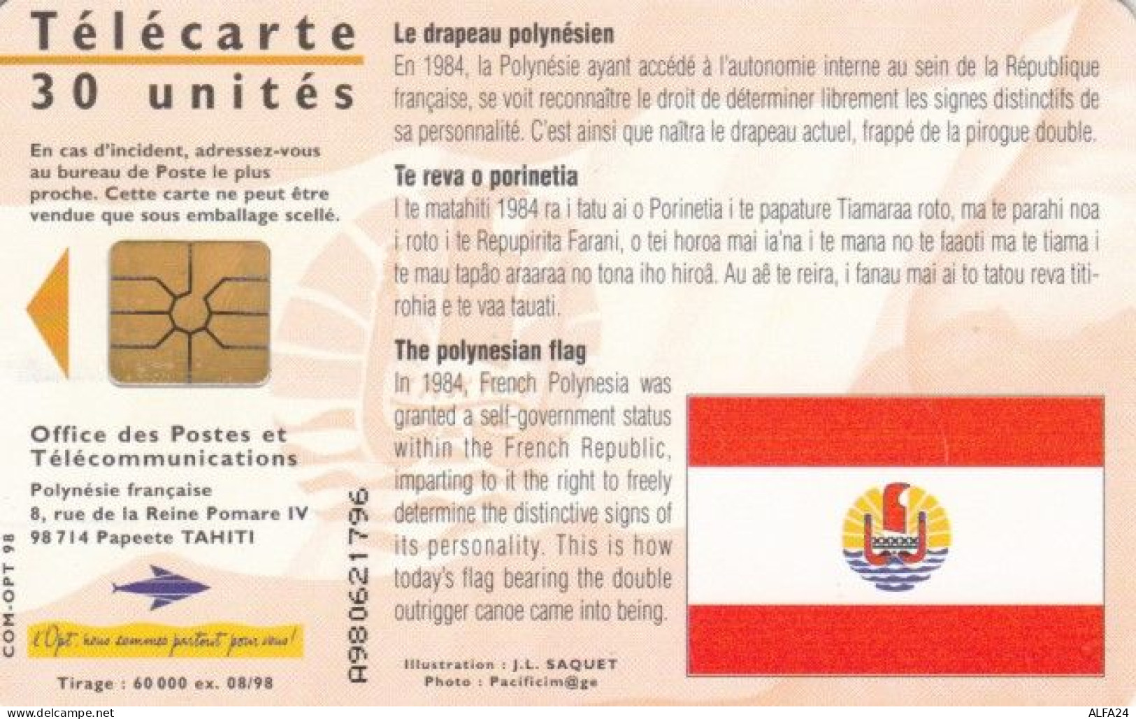 PHONE CARD POLINESIA FRANCESE (E59.29.7 - Frans-Polynesië