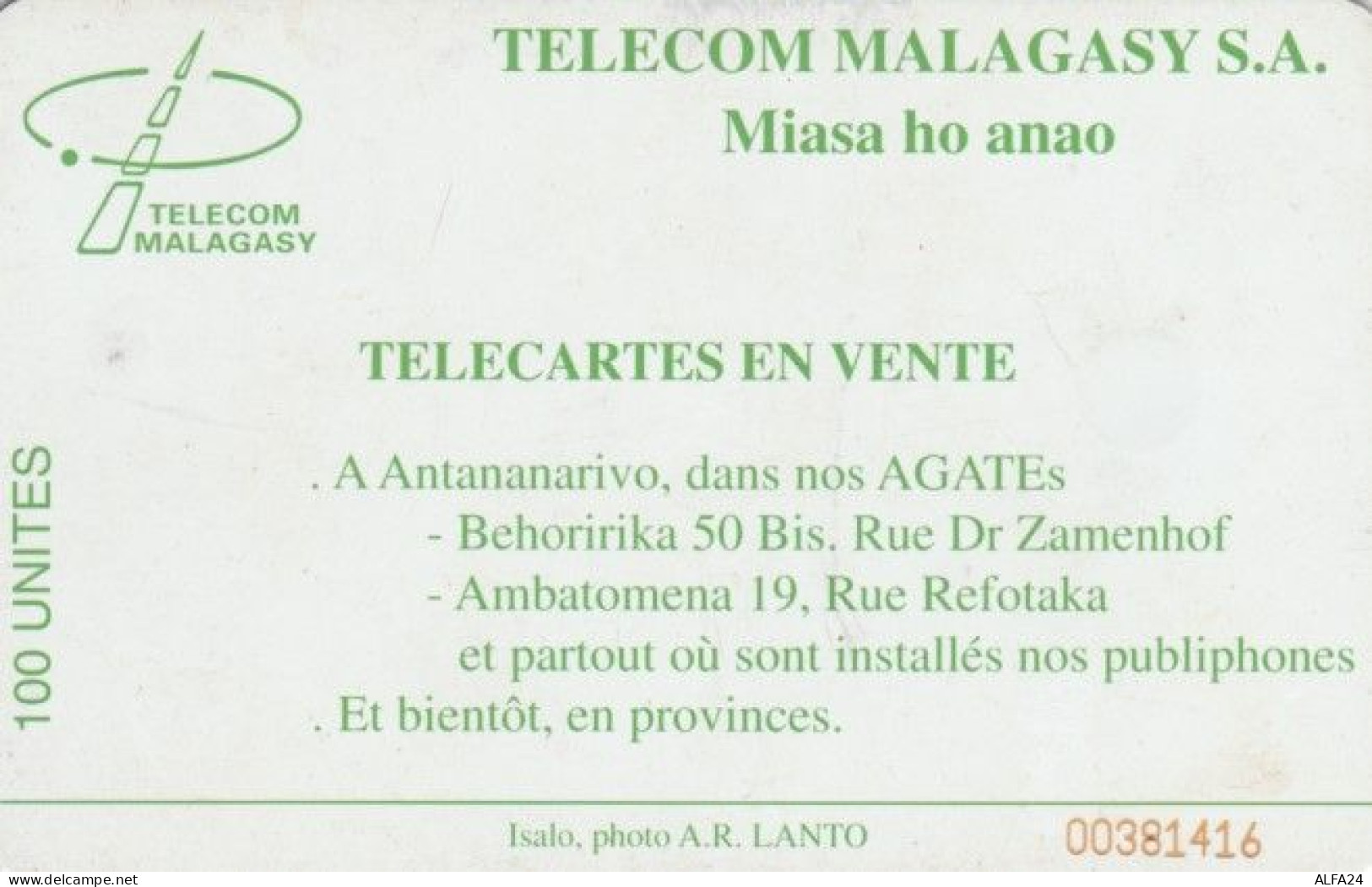 PHONE CARD MADAGASCAR (E59.19.7 - Madagaskar