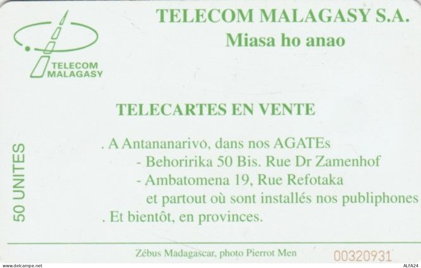 PHONE CARD MADAGASCAR (E59.18.2 - Madagascar