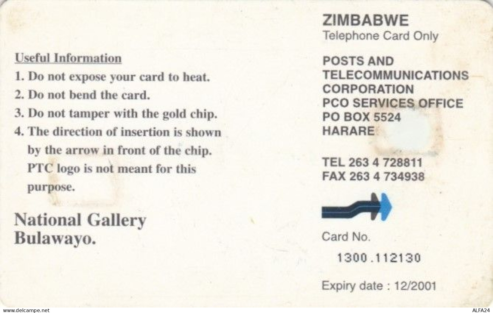 PHONE CARD ZIMBAWE (E59.16.2 - Zimbabwe