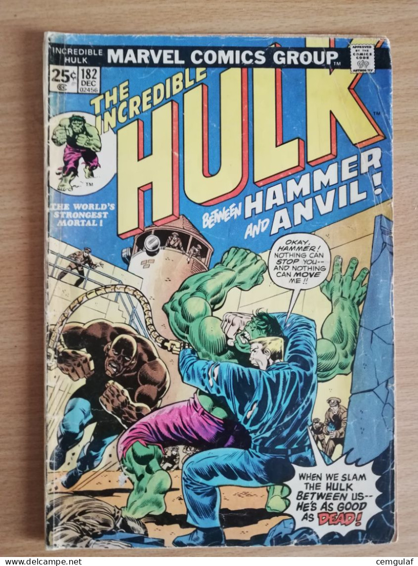 THE INCREDIBLE HULK NO 182 December (KEY ISSUE EARLY WOLVERINE!) 1974 - Marvel