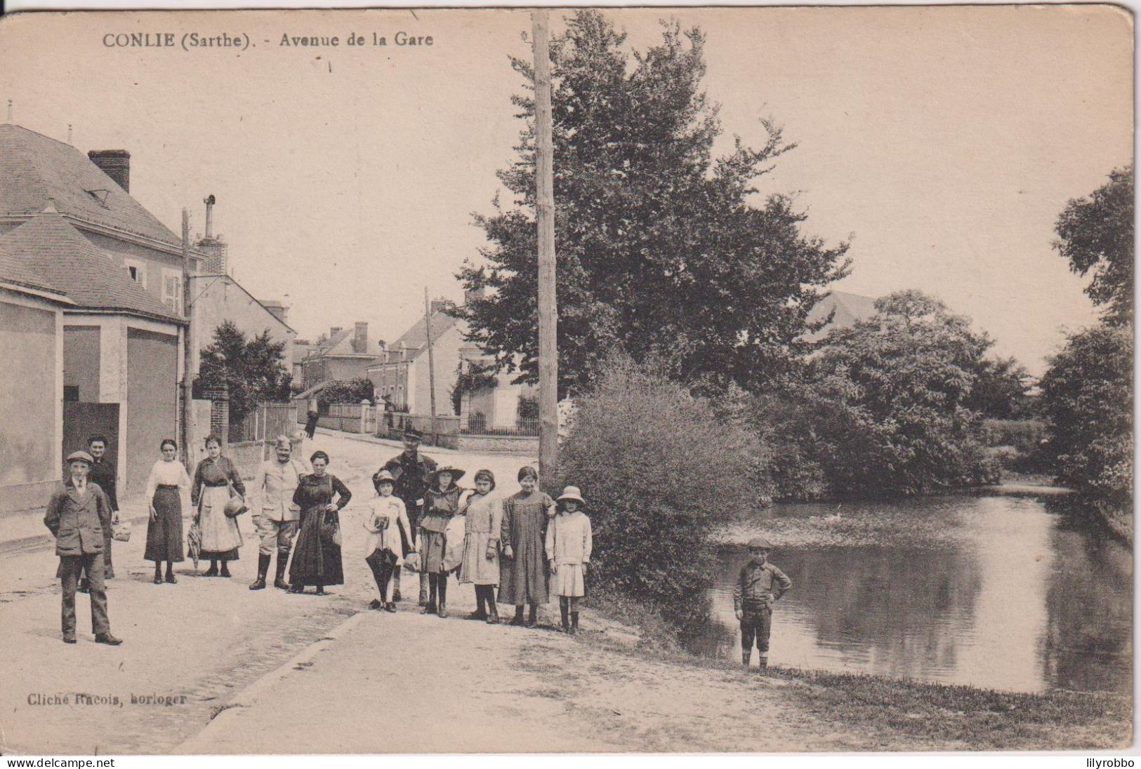 FRANCE - CONLIE - Avenue De La Gare -1919 - Conlie