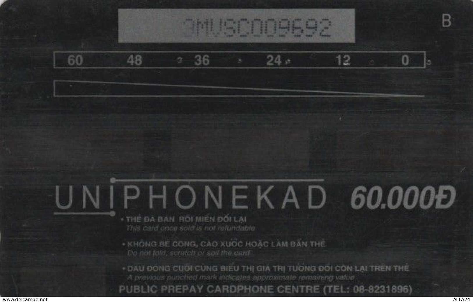 PHONE CARD VIETNAM (E60.20.3 - Viêt-Nam