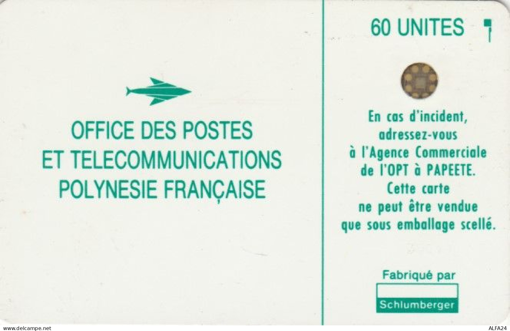 PHONE CARD POLINESIA FRANCESE (E60.22.6 - Frans-Polynesië