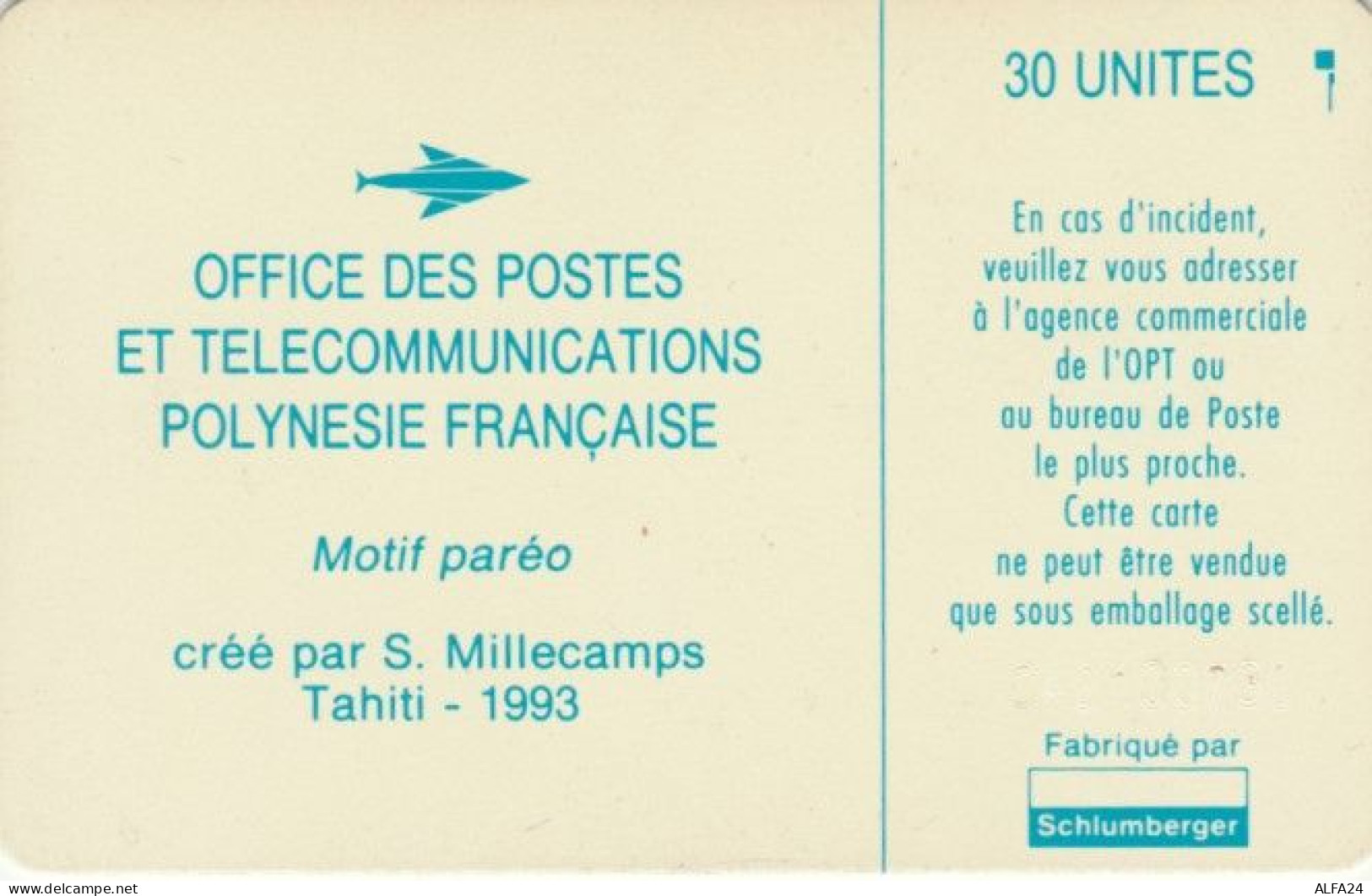 PHONE CARD POLINESIA FRANCESE (E60.17.8 - Polynésie Française