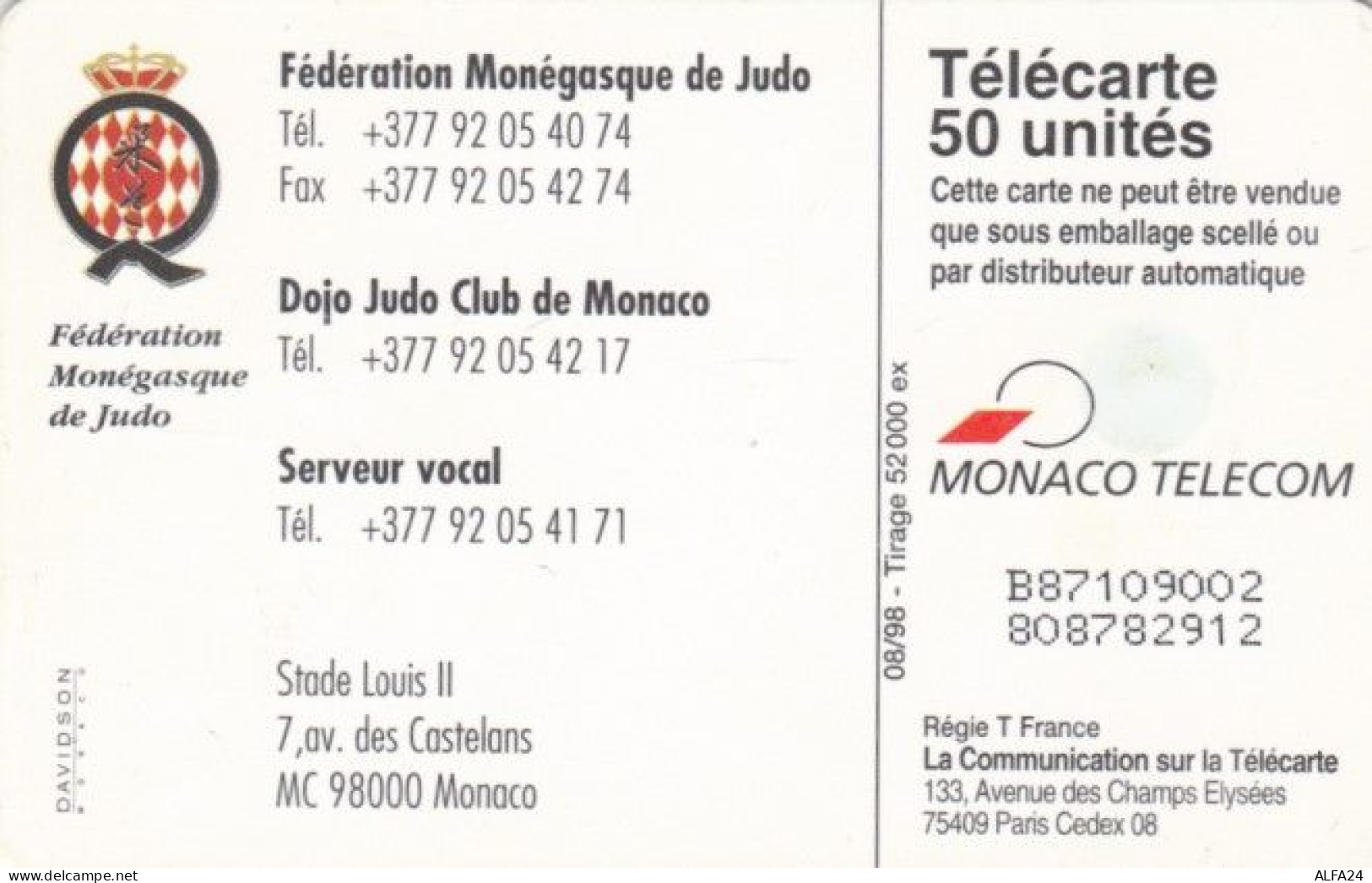 PHONE CARD MONACO (E60.5.8 - Mongolei