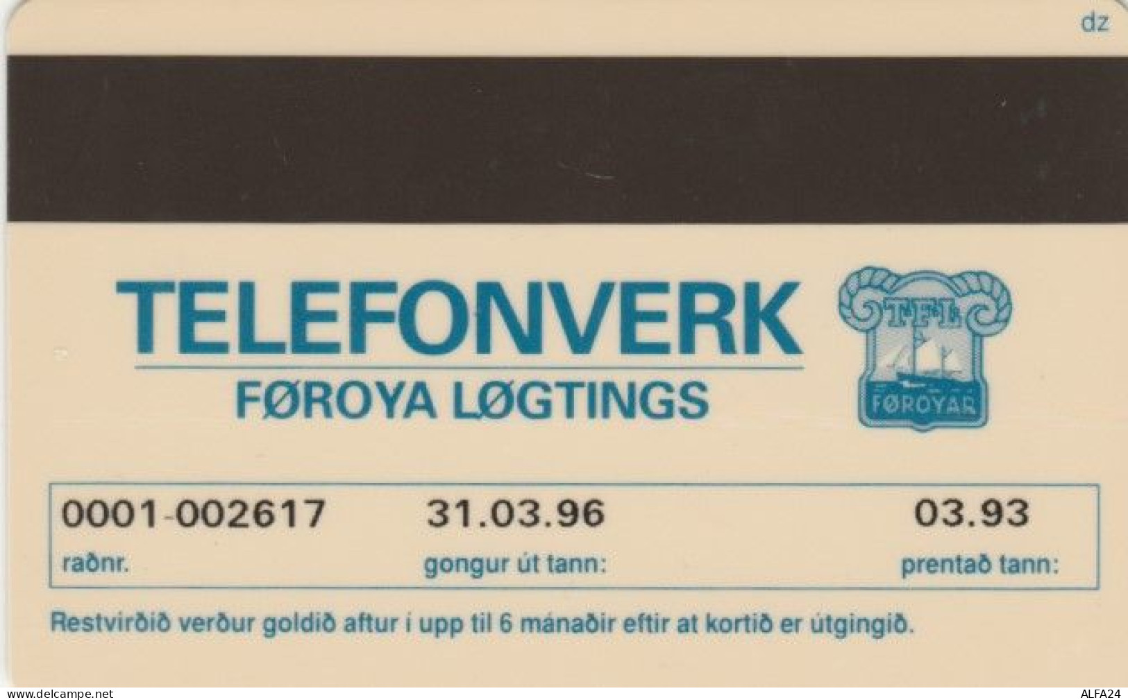 PHONE CARD FAROER (E60.18.6 - Isole Faroe