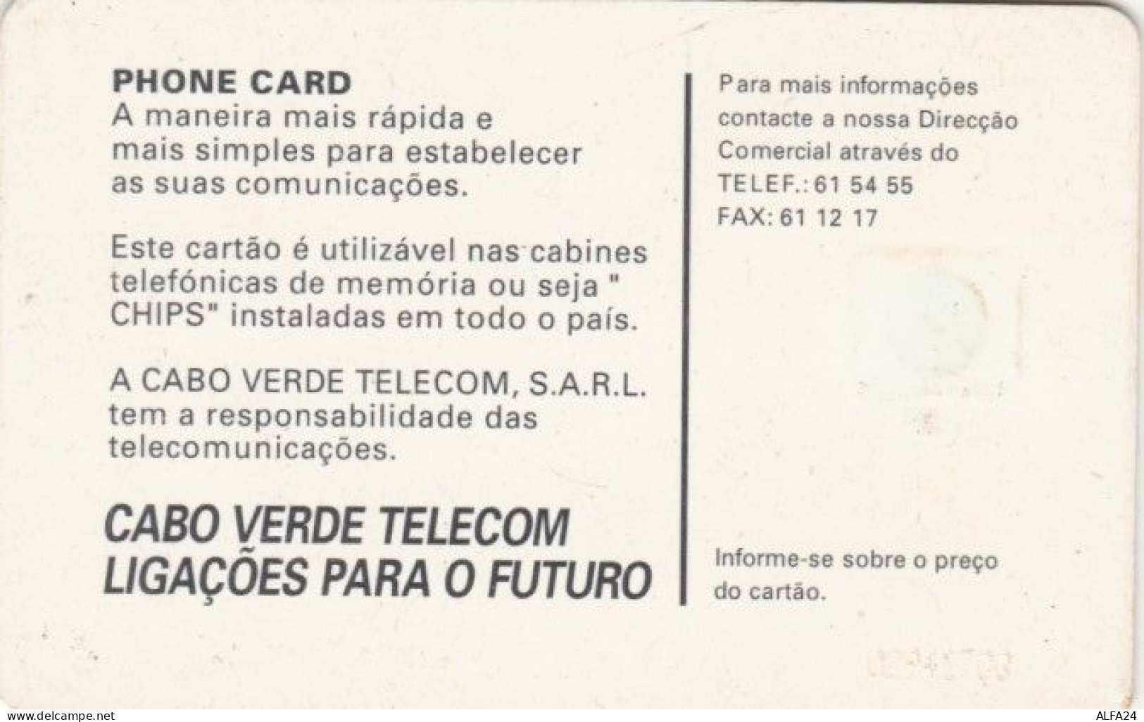 PHONE CARD CAPO VERDE - Not Perfect (E60.16.6 - Cabo Verde