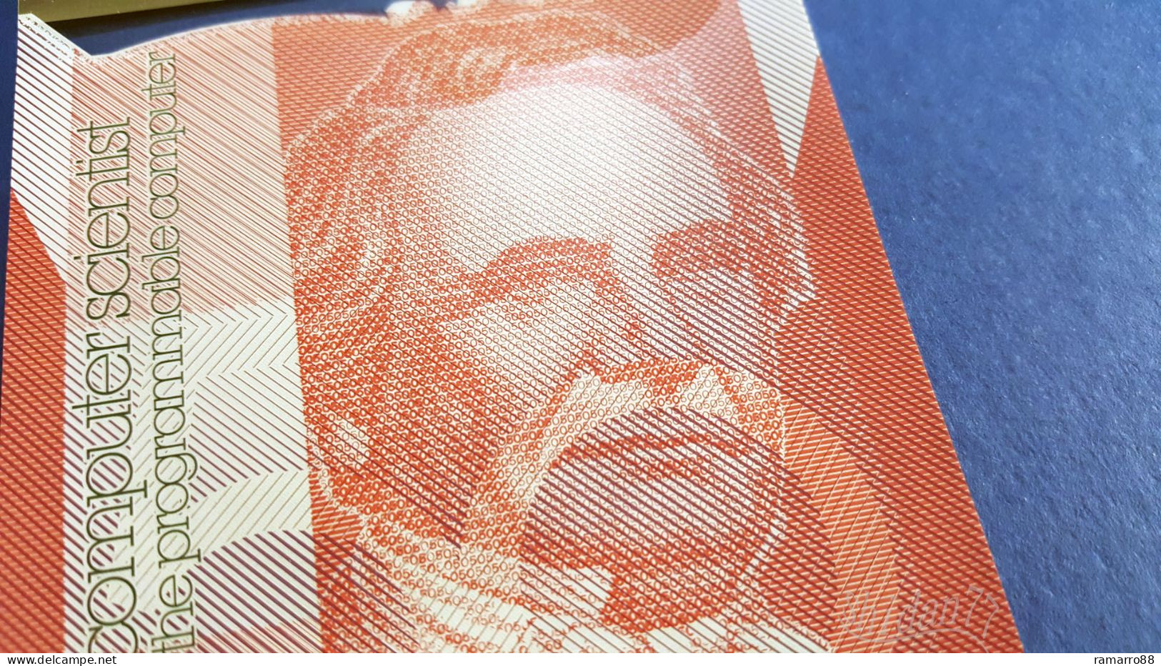 De La Rue - Charles Babbage Kinegram Holograms Polymer Specimen Test Note Unc