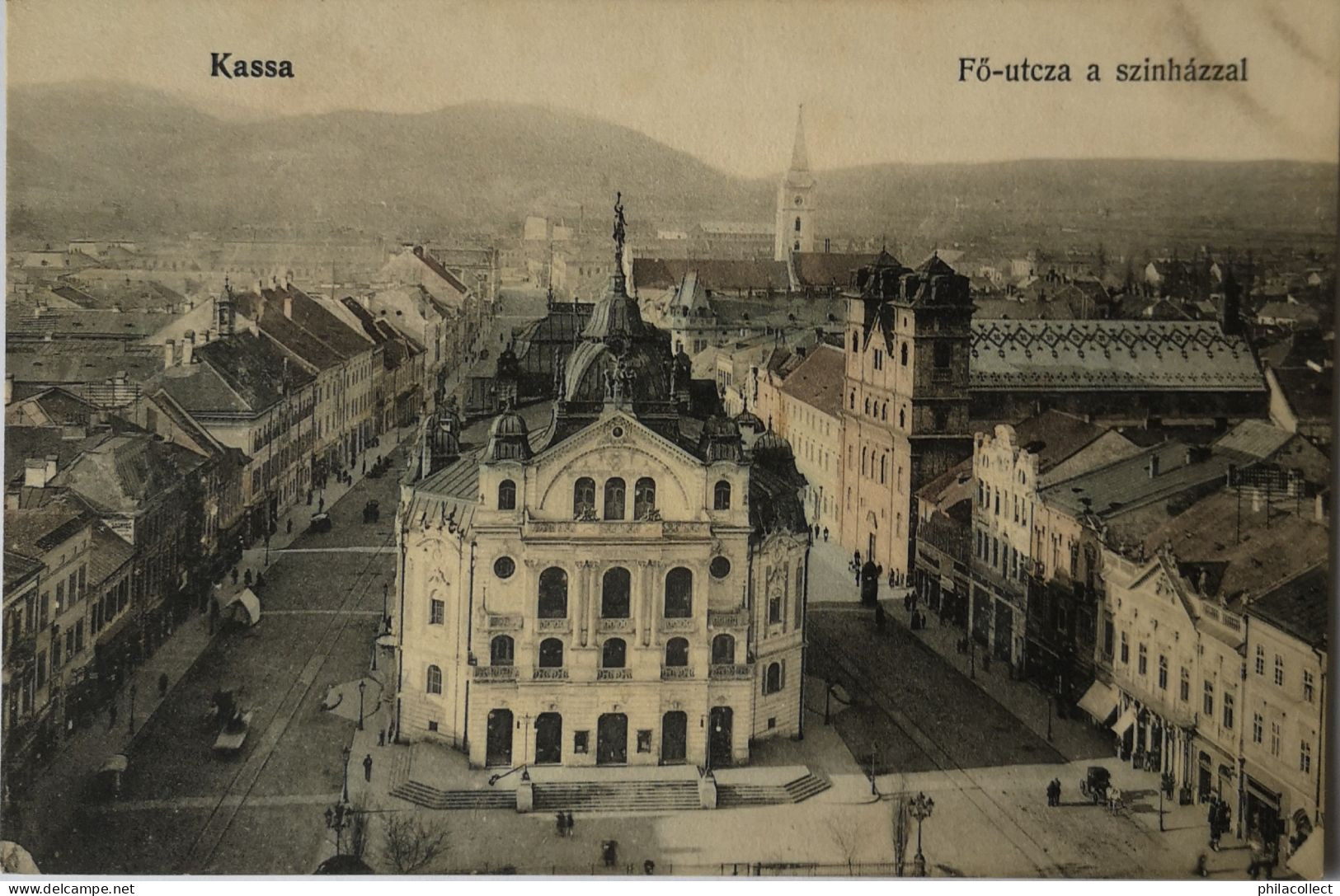 Slovakia // Kosice (Kassa) Fö Utcza A Szinhazzai (color) 19?? - Slovakia