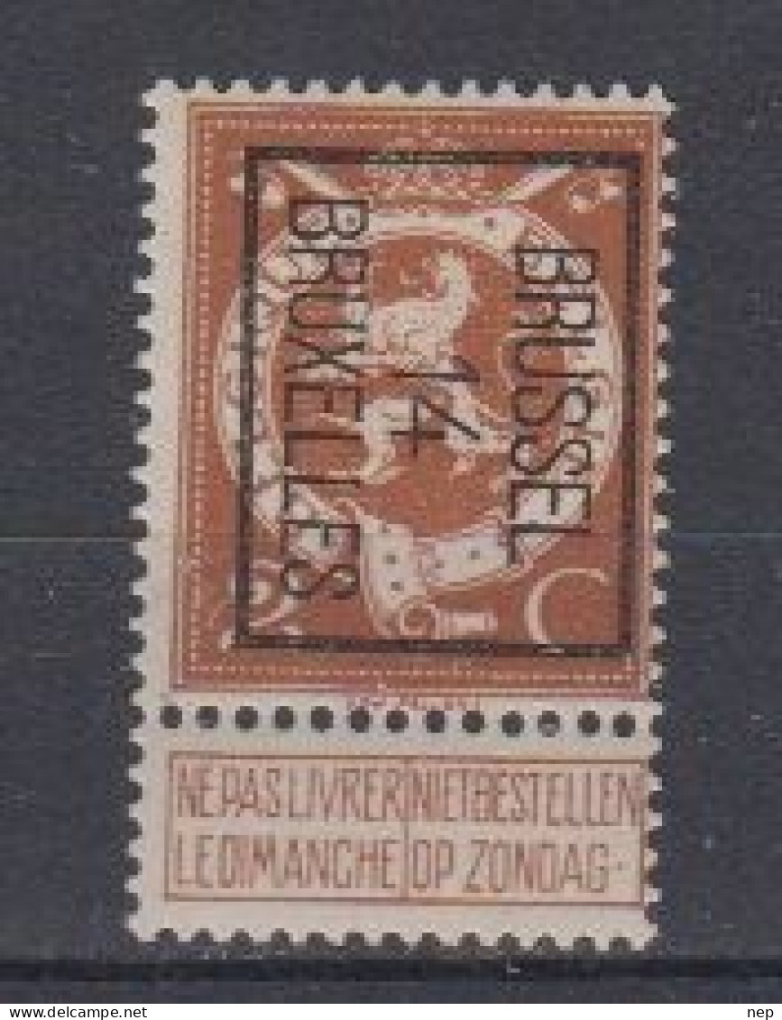 BELGIË - PREO - Nr 50 B - BRUSSEL "14" BRUXELLES - MH* - Typo Precancels 1912-14 (Lion)